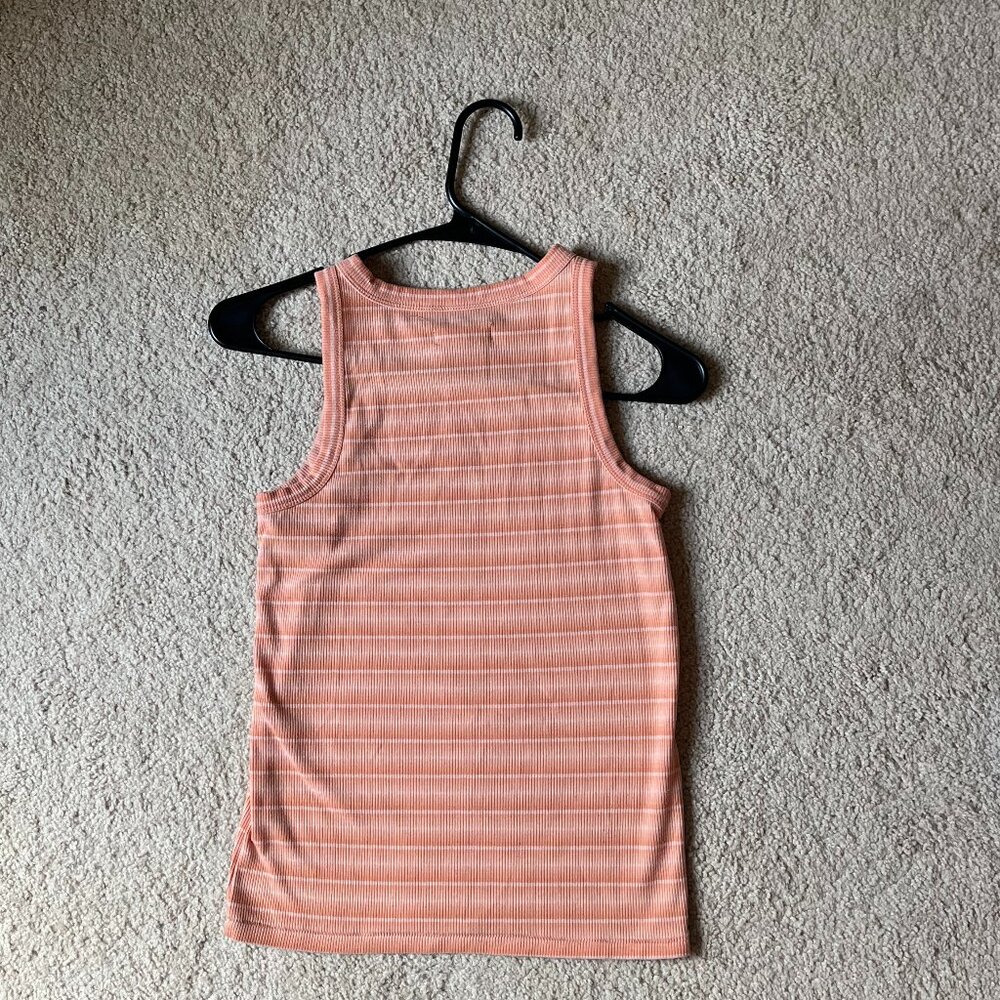 *Madewell* Westville Ribbed Tank Top | Peach Sweet Tulip Color | XXS | EUC - Picture 9 of 13